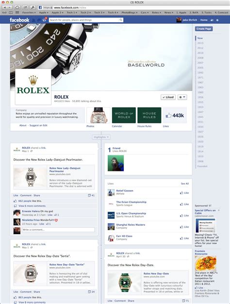 rolex facebook page|rolex watches on facebook.